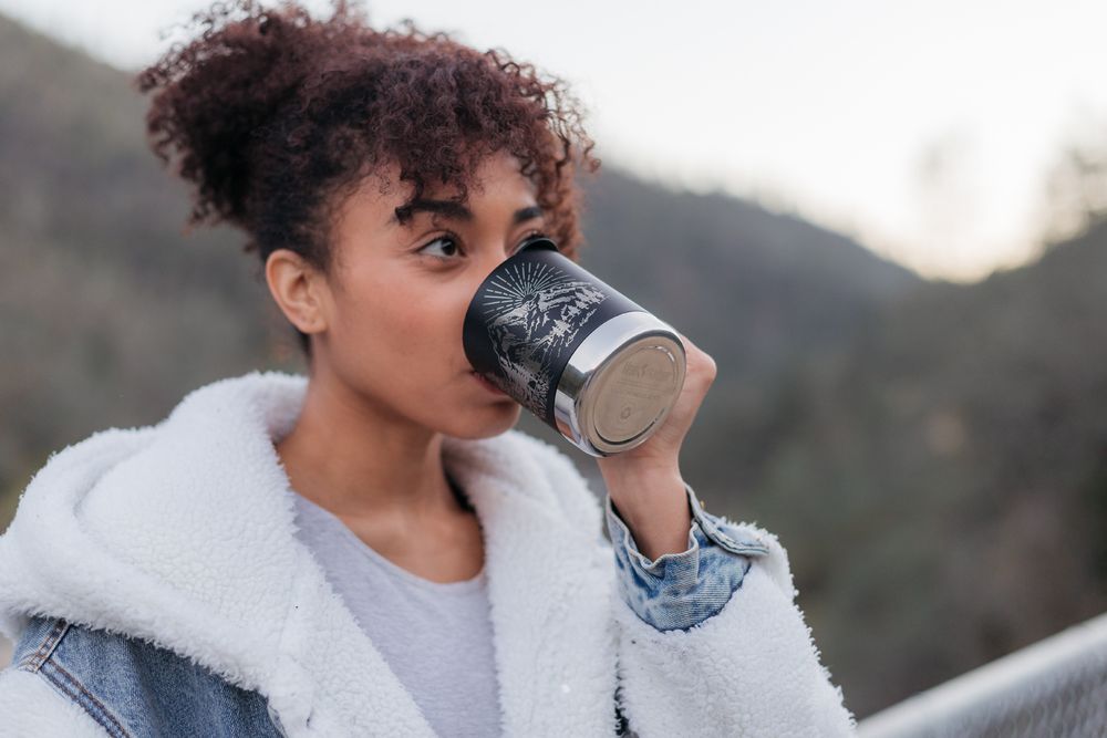 Термокружка Klean Kanteen Camp Mug 12oz (355 мл) Mountain Black