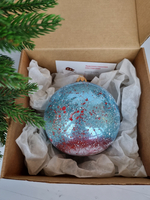 Шар стеклянный "Спас на крови",  ручная роспись