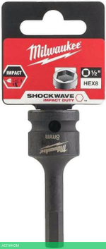 Головка ударная Milwaukee 1/2" Shockwave HEX8 (4932478065)