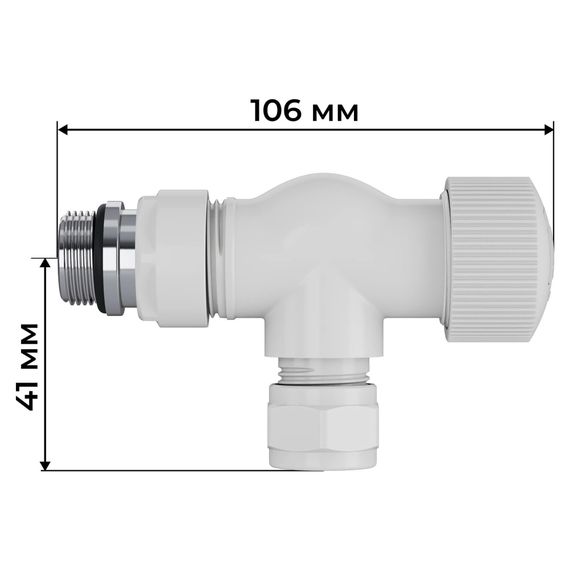 Набор термостатический осевой Royal Thermo Design Pro 15мм М30х1,5 (Белый) купить в Москве и Московской области по низкой цене с доставкой по России — (3) Набор термостатический осевой Royal Thermo Design Pro 15мм М30х1,5 (Белый) — (3)