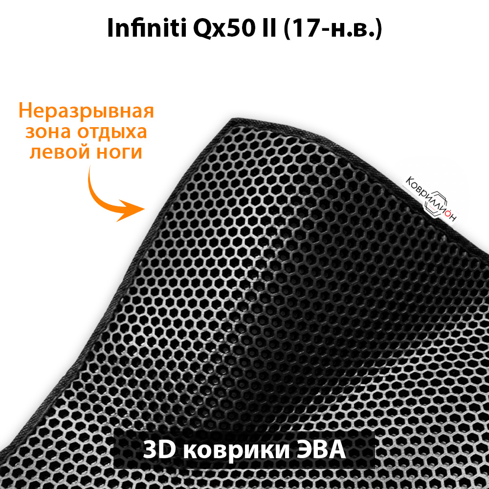 Передние автомобильные коврики ЭВА для Infiniti Qx50 II (17-н.в.)