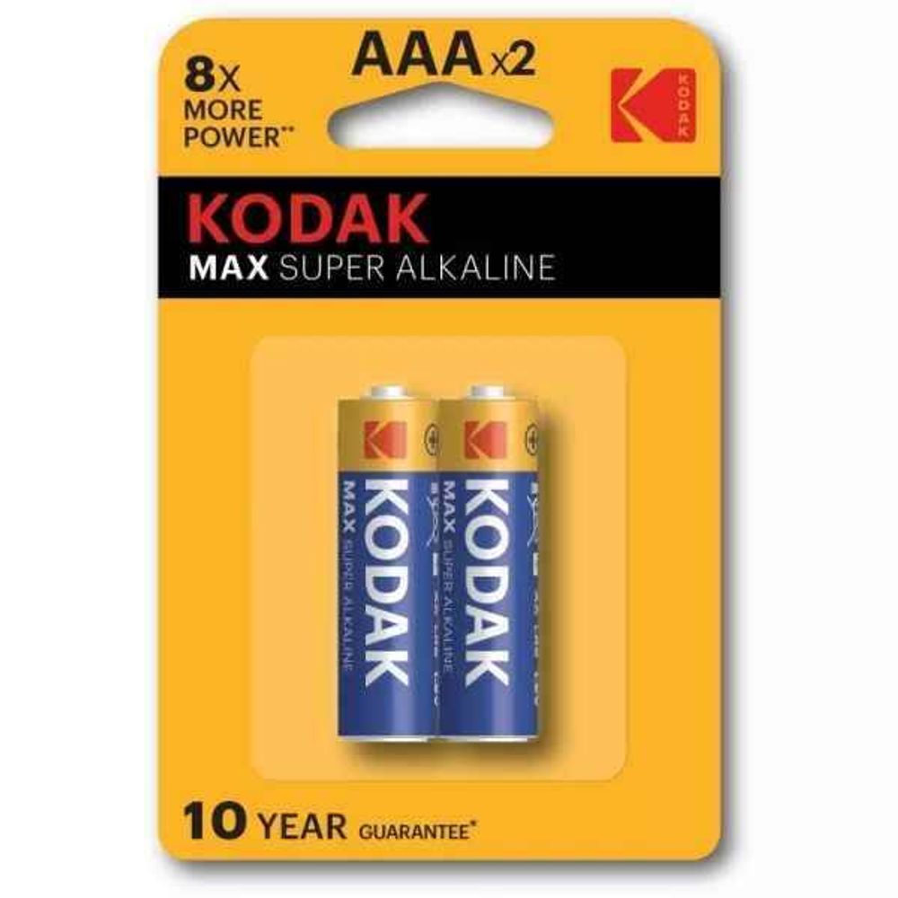 Батарейка алкалиновая Kodak LR03-2BL MAX SUPER 2шт