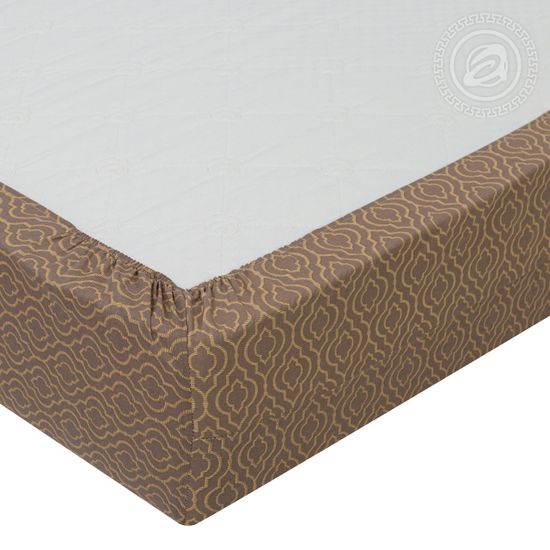 Полуторный с простынёй на резинке комплект постельного белья Палермо бязь Премиум наволочки 70x70 см