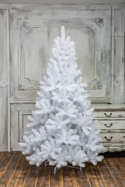 Искусственная елка Жемчужная белая 210 см., мягкая хвоя, ЕлкиТорг (16210)