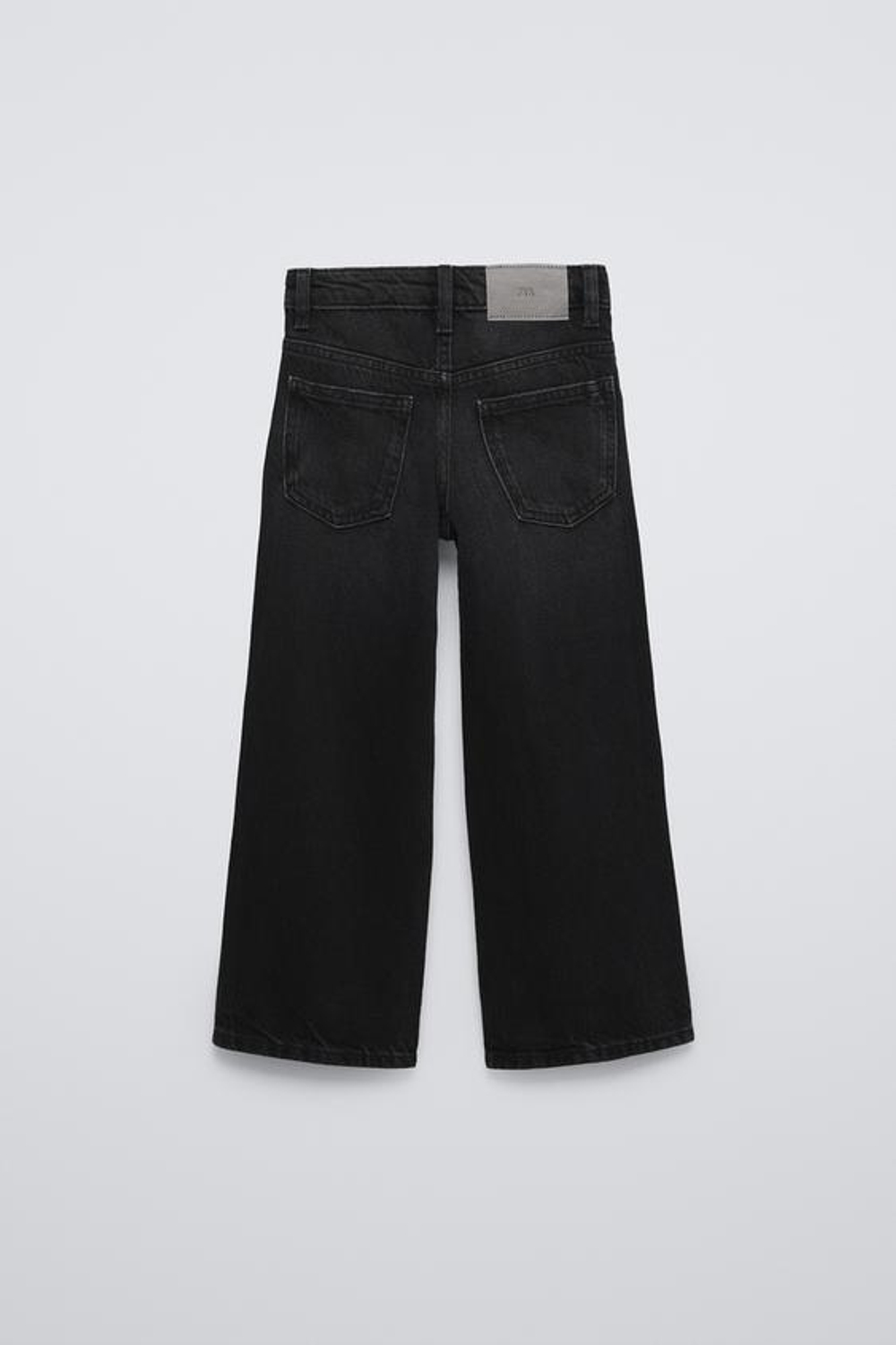 ZARA ДЖИНСЫ WIDE LEG, ЧЕРНЫЙ