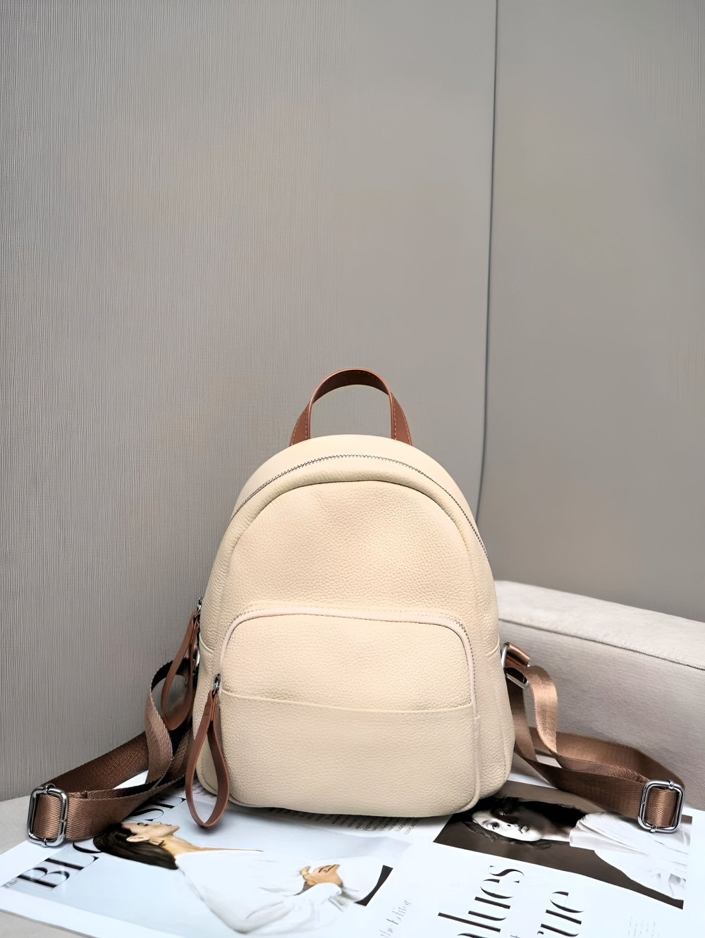 женский рюкзак из натуральной кожи