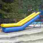 Надувная прямая горка для вышки (опоры) «Исток» с бассейном, 6*1,6*2,3 м