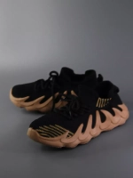 Кроссовки Изики детские - Yeezy boost- черно-коричневые