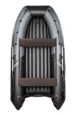 YACHTMAN-340 НДНД (Яхтман) серый-черный (лодка ПВХ нднд под мотор с усилением)