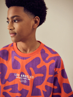 Футболка для мальчика Next AG3-604, Оранжевый, Фиолетовый