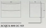 Тумба с раковиной BelBagno ACQUA 80 Bianco Lucido