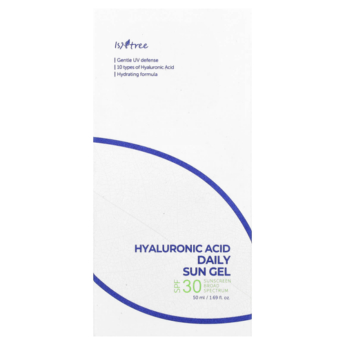 ISNtree, Ежедневный солнцезащитный гель с гиалуроновой кислотой, SPF 30, 50 мл (1,69 жидк. унц.)