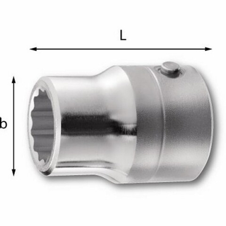 235 3/4 N  Головка торцевая, 12-ти гранная 3/4" на 21 мм., USAG (Италия)
