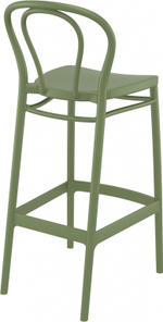 Стул пластиковый барный Siesta Contract Victor Bar 75, оливковый