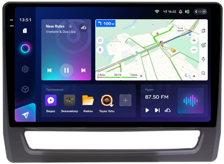 Магнитола для Mitsubishi ASX 2020+ (ШГУ 8", рамка тип 1) - Teyes CC3-2K монитор 10.36" 2K QLED на Android 10, ТОП процессор, CarPlay, 4G SIM-слот