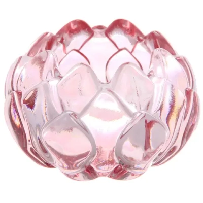 Подсвечник «Топаз» 7,7*5,2 см, Розовый