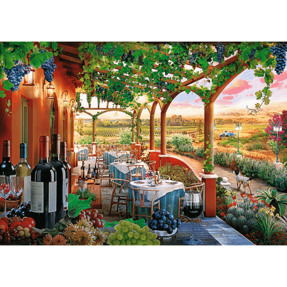 Pazl \ Puzzle \ Пазлы Puzzles - "1000 Premium Plus" - Tea Time: Italian Vineyard