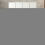 Шкаф Агератум МДФ четырехсекционный с антресолью Лайн керамика (0,27) А10032 матовая - Дуб Сонома 3025  240*60*220