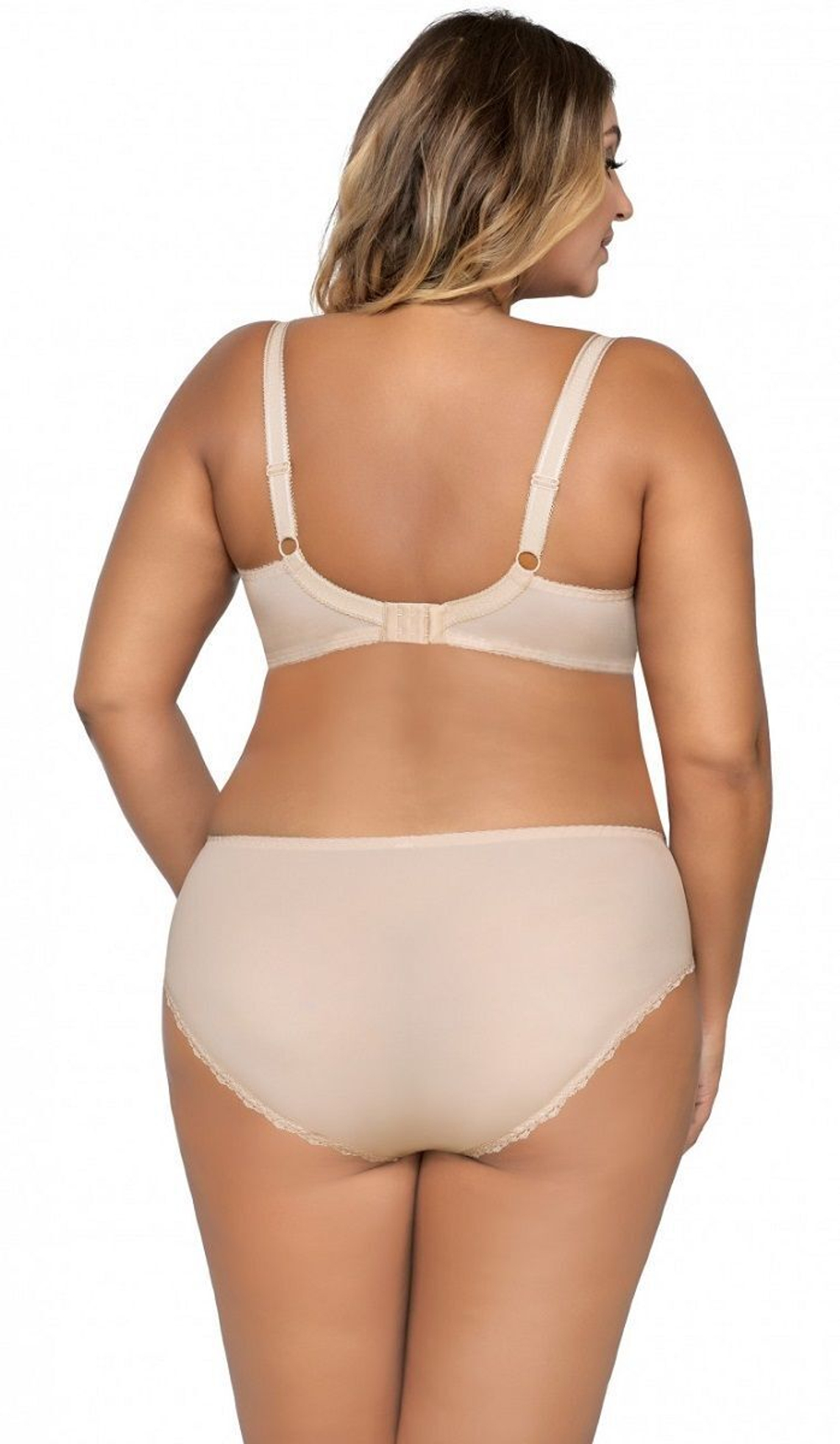 Элегантный бюстгальтер plus size с уплотненными чашками из нежной микрофибры (Размер: 95F) (Цвет: черный)