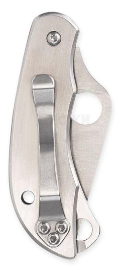 Складной нож Spyderco ClipiTools Scissors Multi-Purpose Knife C169P c клинком из стали 8Cr13MoV, рукоять Stainless Steel