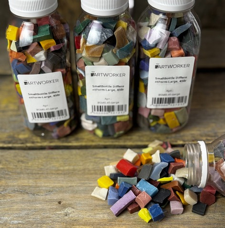 Смальта разноформатная крупная в бутылках, 0.45кг