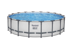 Каркасный бассейн Bestway Steel Pro MAX 549х132 см + фильтр-насос 5678 л/ч, лестница, тент (561FJ BW)