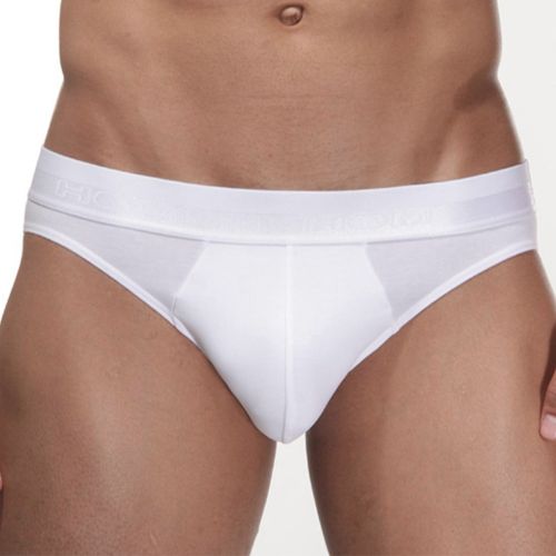 Мужские трусы брифы белые HOM Classic 40-0204-0003