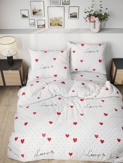 Простынь на резинке Сказка "Love" 90х200 см