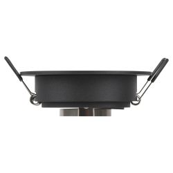 Светильник встраиваемый алюминиевый ЭРА KL84 BK под лампу MR16 GU5.3 черный | Алюминиевые встраиваемые светильники