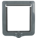 Дверца для кошек и собак Trixie 4-Way Flap Door XXL, размер 24х28см., серый