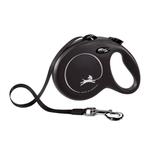 Flexi new Black Design рулетка для собак 50 кг ремень 5 м.