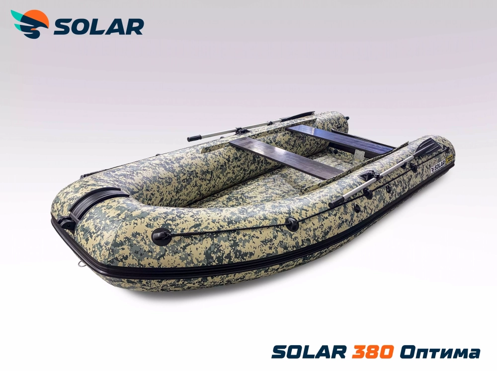 Лодка надувная моторная solar-380 к (оптима)