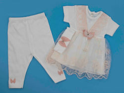 костюм Крылышки ангела платье + штанишки 4643