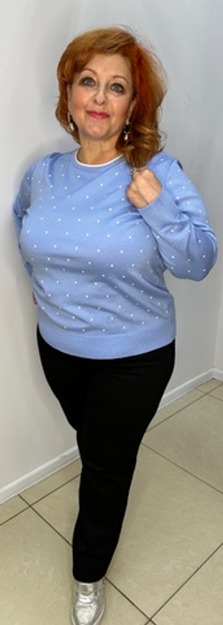 Джемпер в горошек