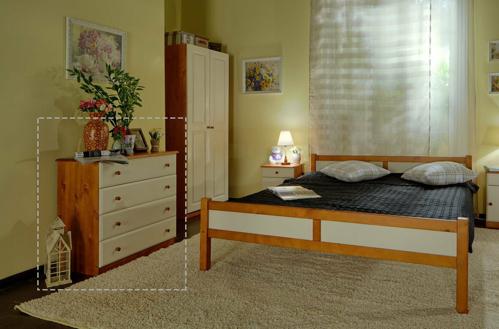 арт. 8036 Комод Классика №1 (средний) Ш820хГ450хВ800