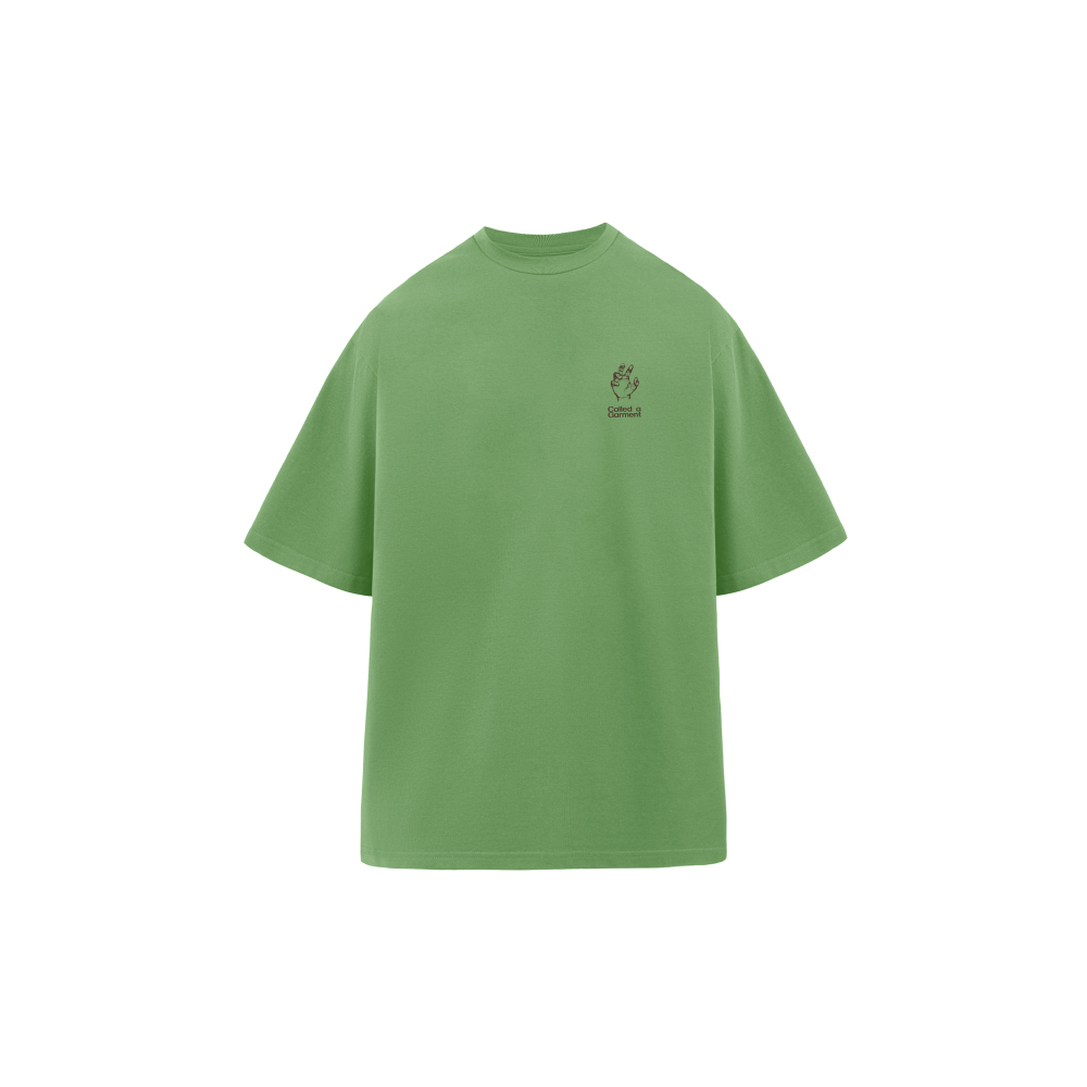 Футболка Called a Garment Letters Hooks "Grass Green"