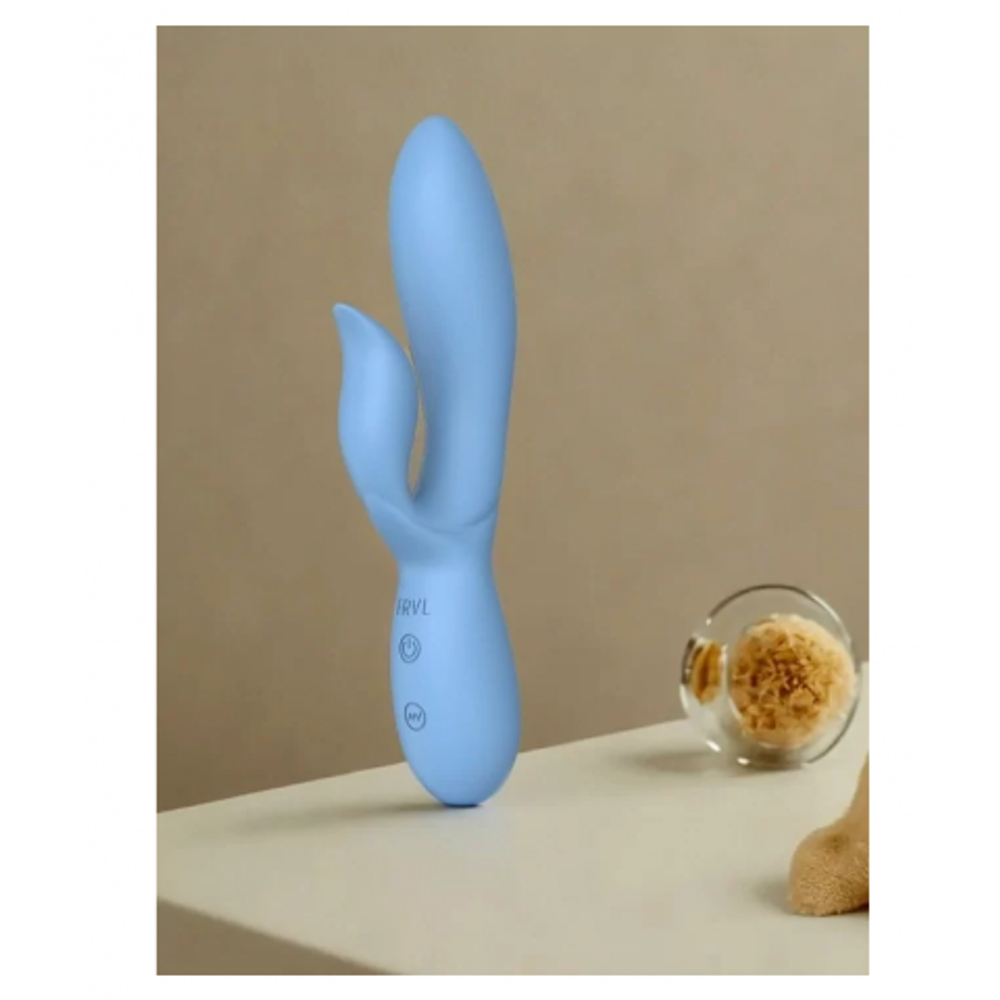 Вибратор кролик из жидкого силикона Isida, цвет небесно-голубой (INFINITE)