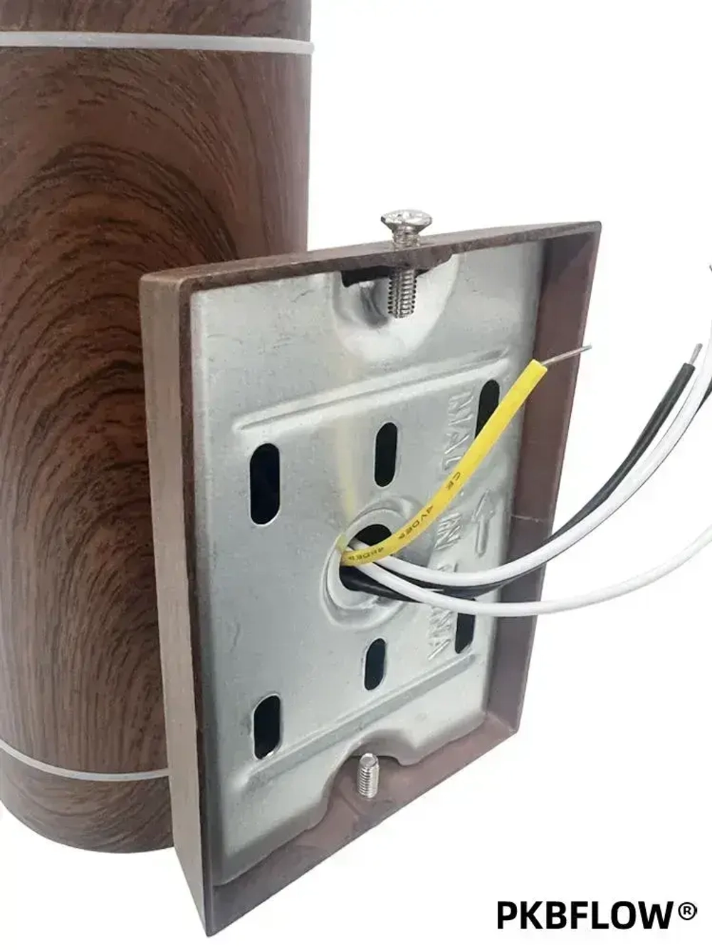 PKBFLOW Ecola Уличный светильник фасадный акцентный FW53B2ECH IP65,2*GU10 Темное дерево