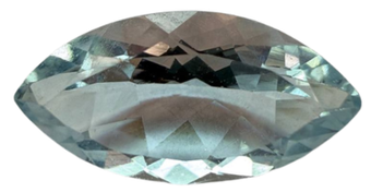 Аквамарин натуральный, огранка «маркиз» 12×6