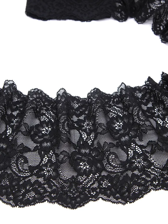 03-192 ОПТ Кружево эластичное 16 см, черный