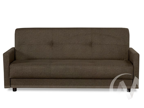 Диван прямой Квин (БД) Ameli 03 (велюр коричневый)