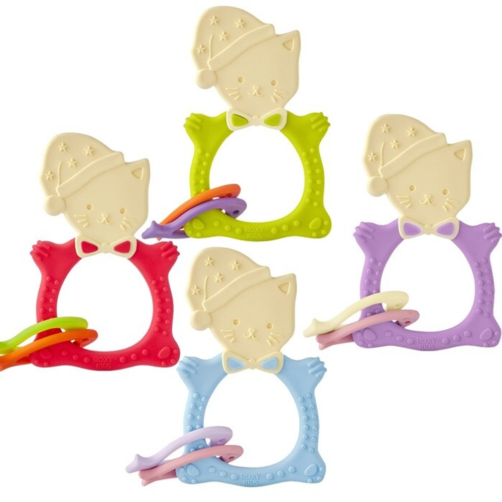 7627537 Прорезыватель MEOW TEETHER, универальный, цвет МИКС