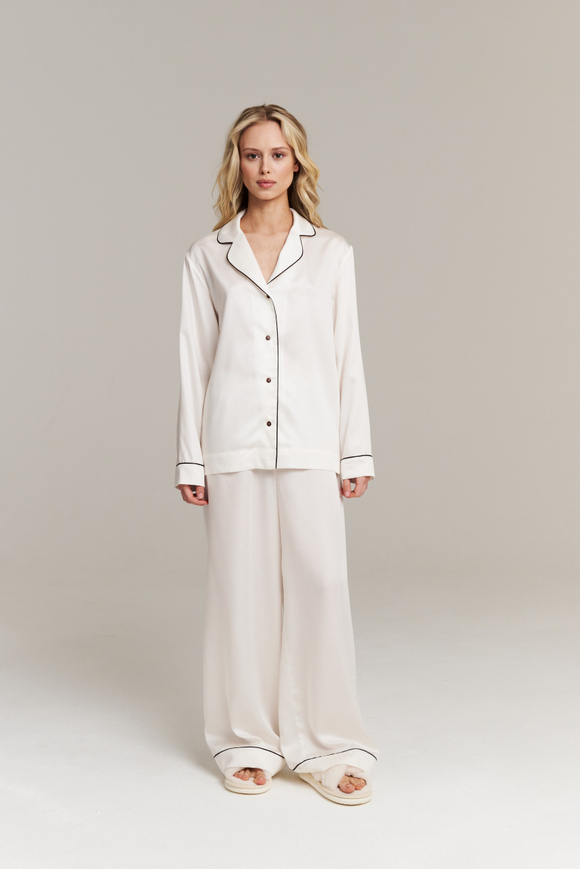 Пижамные брюки с кантом из тенселя