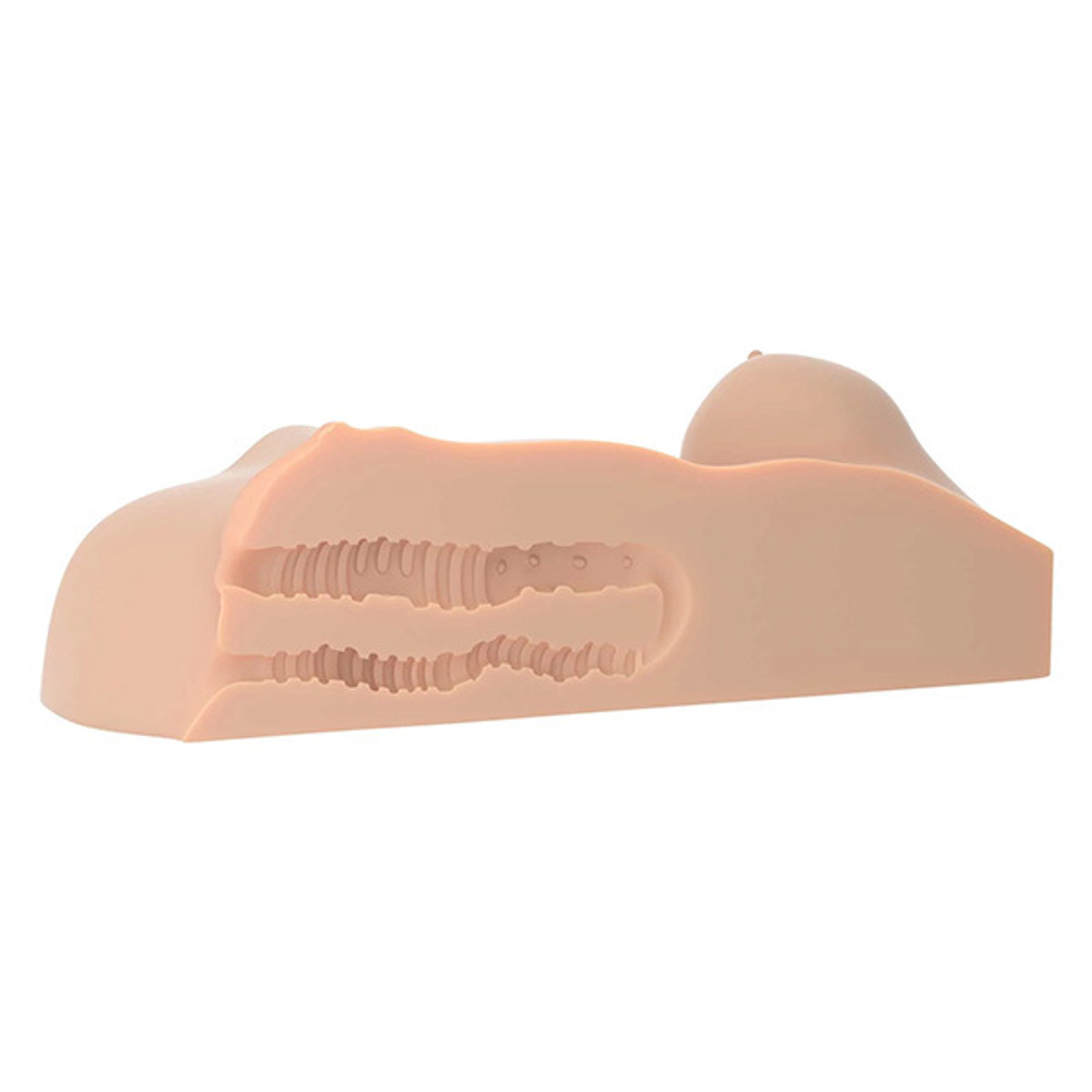 Телесный мастурбатор-торс 31,2х17,8см вагина и анус PipeDream PDX Plus Perfect DD's Masturbator RD61221