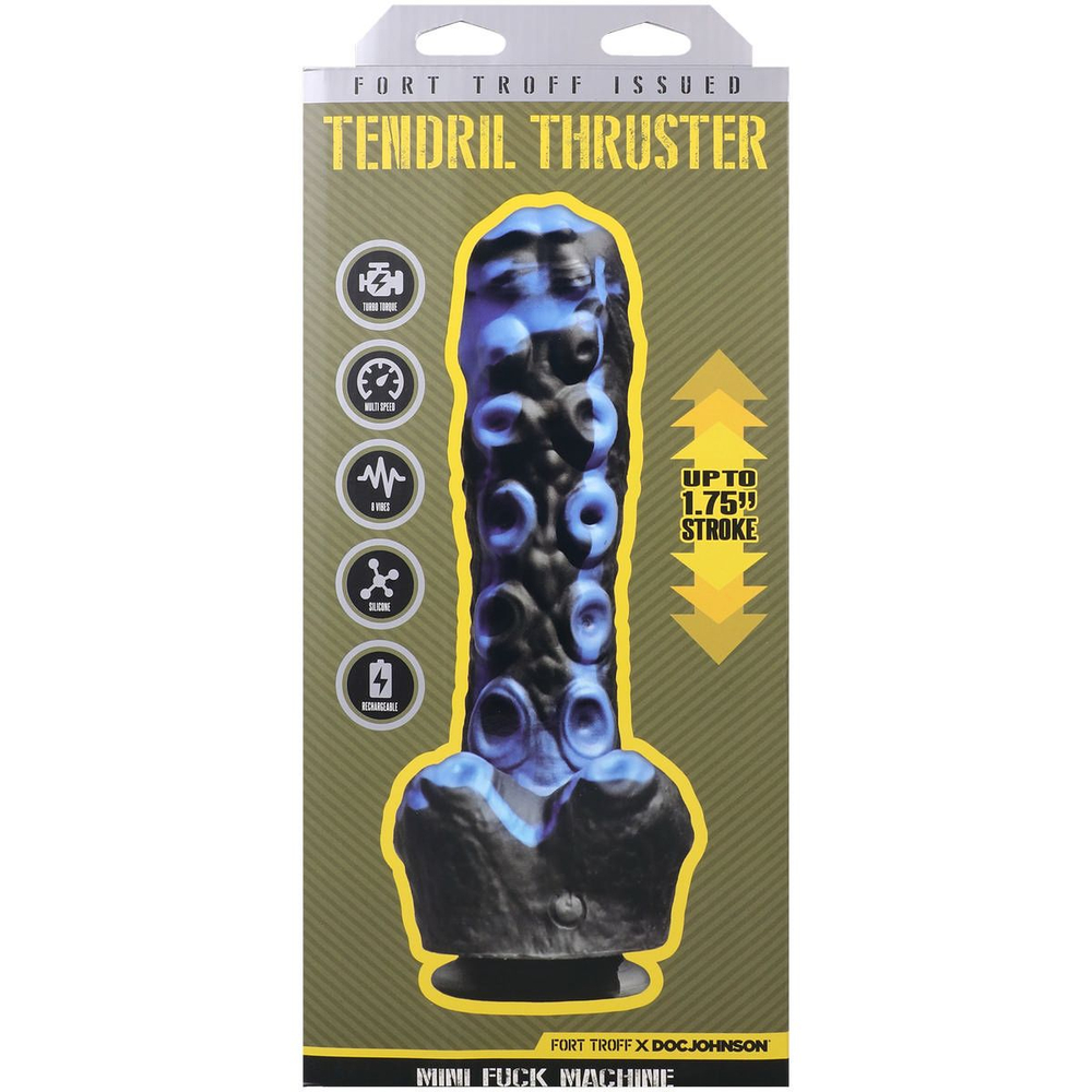 Черно-синяя мини-машина на присоске Tendril Thruster - 21,6 см.