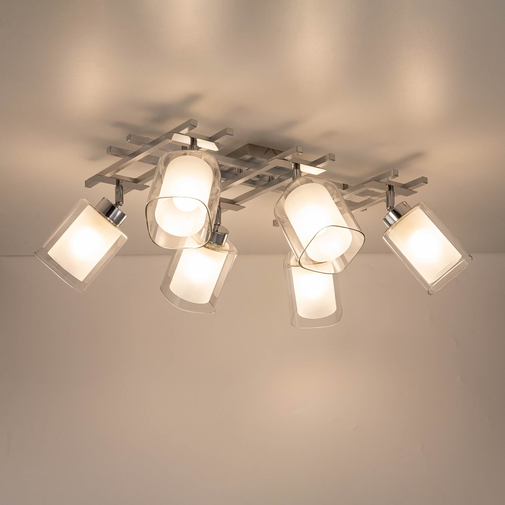 Citilux Риволи CL104160 Люстра с поворотными плафонами Алюминий