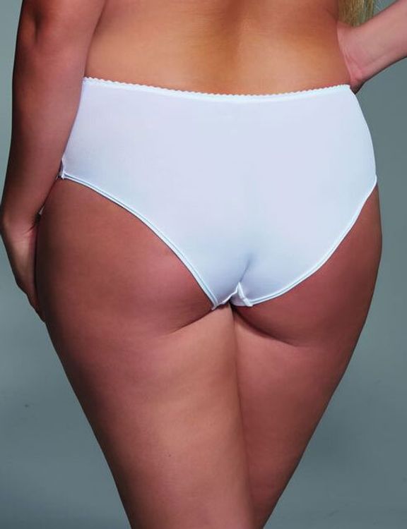 Трусы Kris Line Fortuna слипы midi высокие (белый)