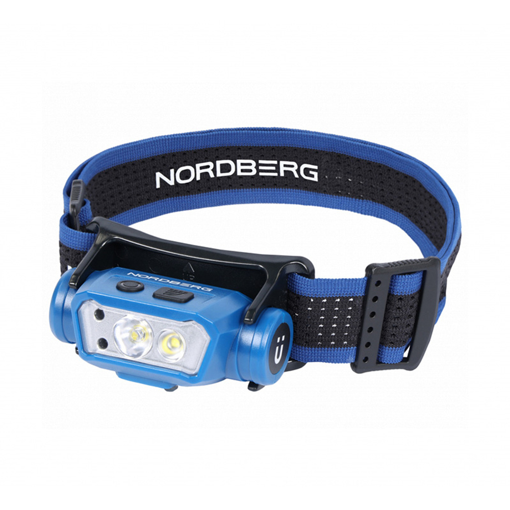 NORDBERG (1953) Фонарь светодиодный налобный, аккумуляторный, 3,7 В c датчиком движения