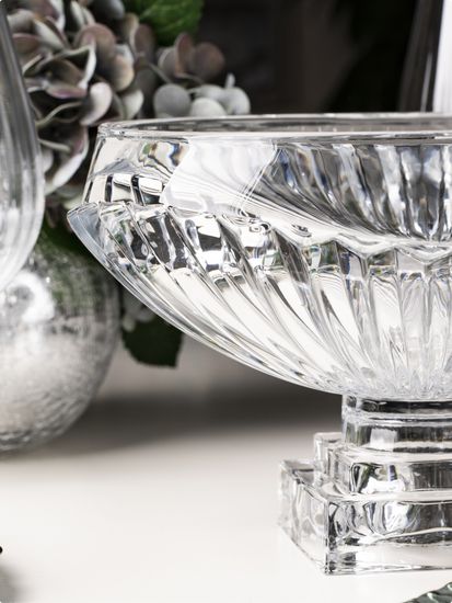Фруктовница 31х19 см. из стекла на ножке