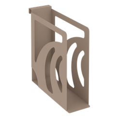 Навесной лоток для папок узкий MAN-11 Металл Мокко 80*263*250